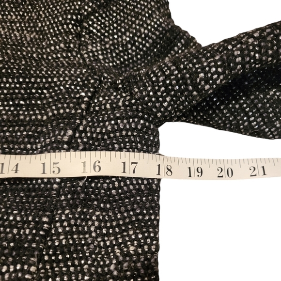 IRO Shakes Wool Blend Tweed Jacket Women's Medium / US 6 Black w/ Silver Buttons - Picture 7 of 9